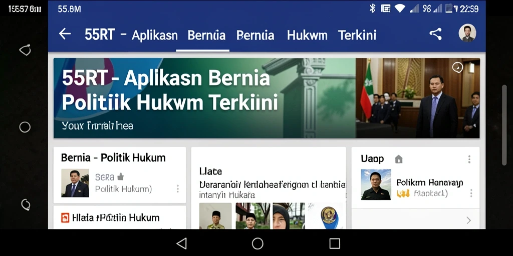 Tampilan antarmuka aplikasi 55RT yang informatif dan mudah digunakan.
