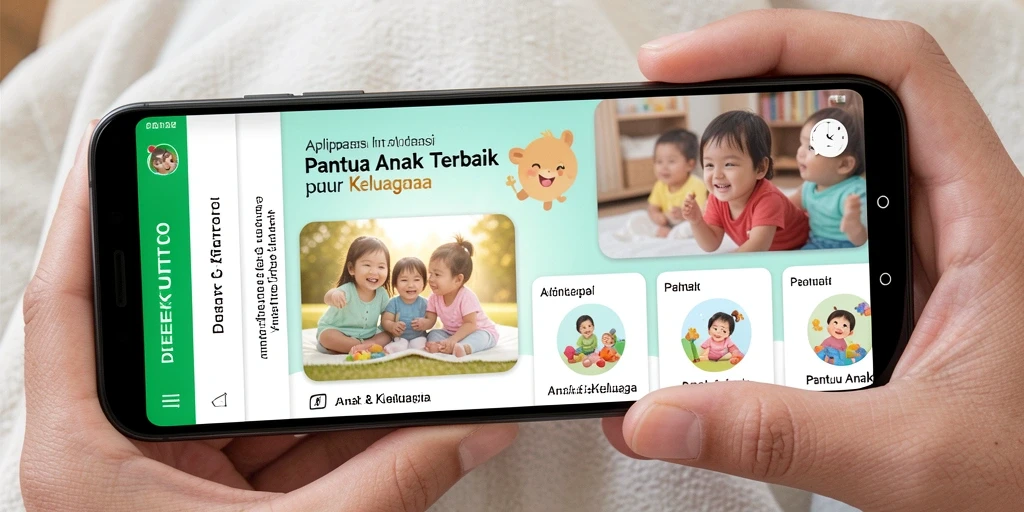 Tampilan antarmuka aplikasi DIREKTURTOTO untuk memantau anak.