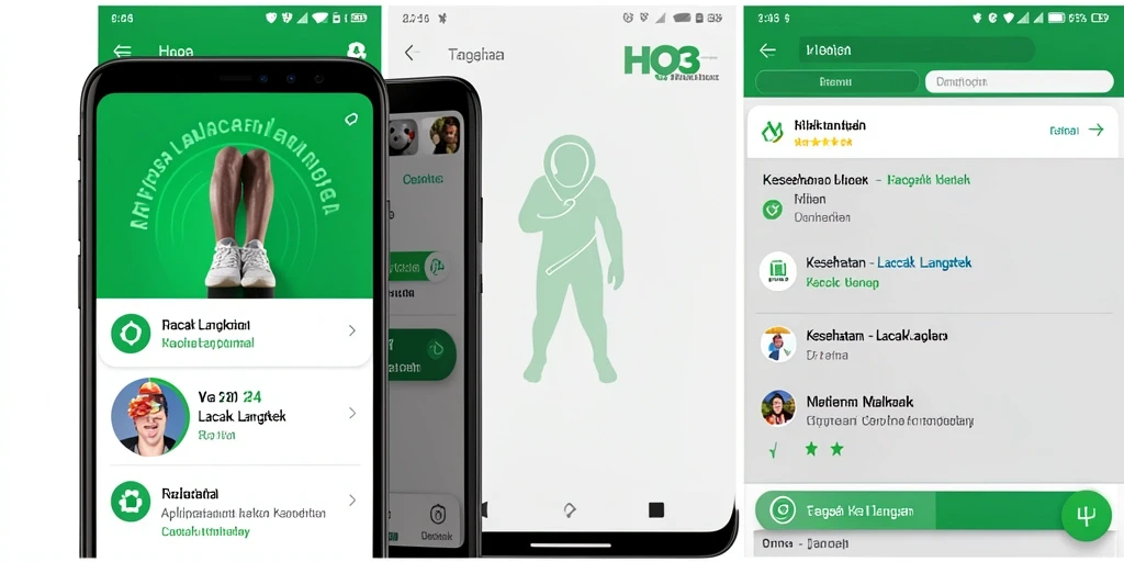 Tampilan antarmuka HO3 dengan fitur Lacak Langkah yang informatif.