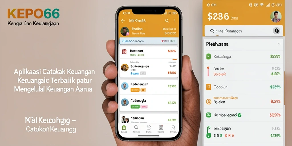 Antarmuka aplikasi KEPO66 yang intuitif dan efisien untuk Catatan Keuangan.