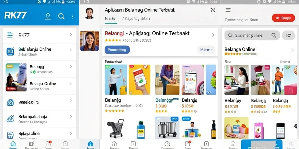 Antarmuka pengguna RK77 yang menarik dan mudah digunakan.