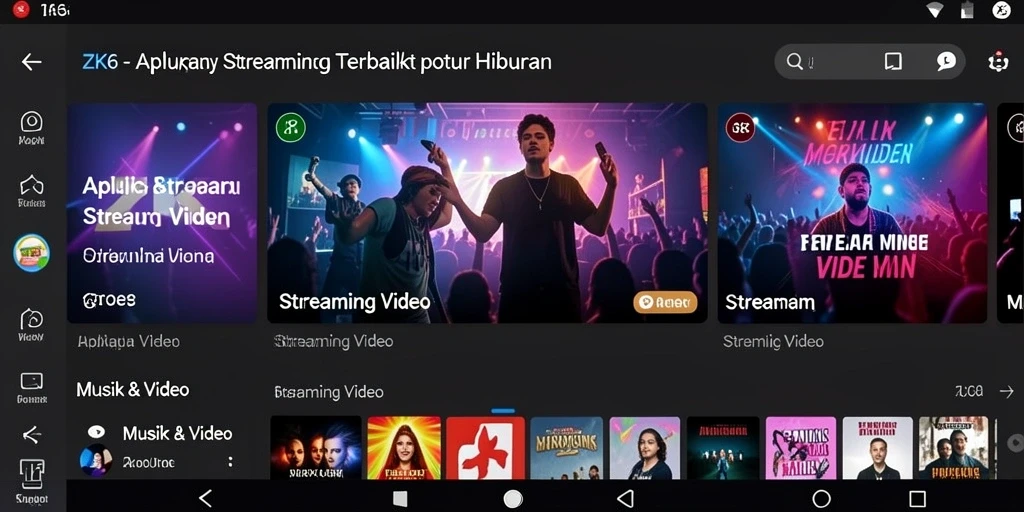 Tampilan antarmuka ZK6 yang menarik dan berfungsi dengan baik untuk streaming video.