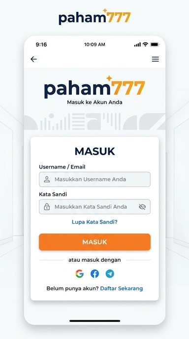 Masuk Akun paham777 dengan Mudah dan Cepat